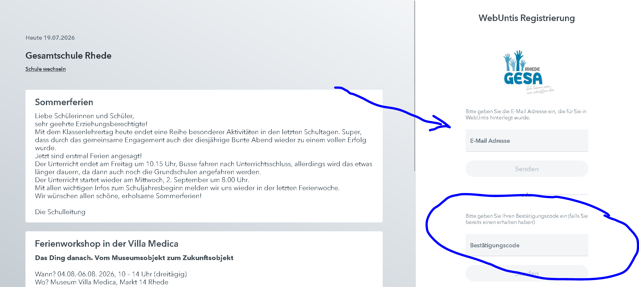 registrierung
